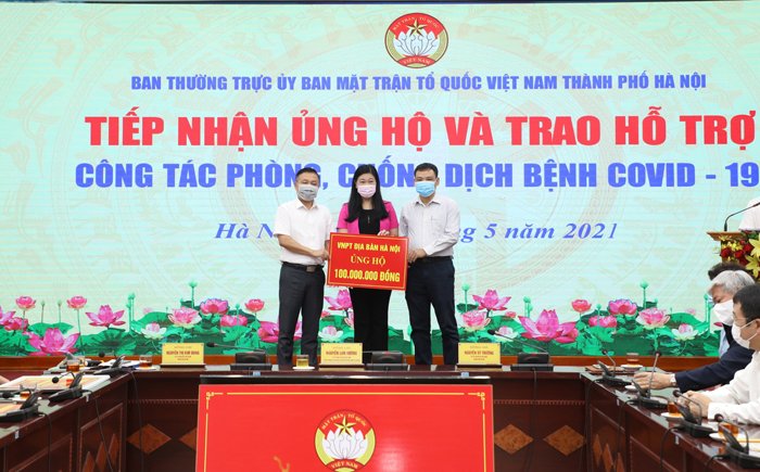 Hà Nội tiếp nhận ủng hộ hơn 12 tỷ đồng phòng, chống dịch Covid-19